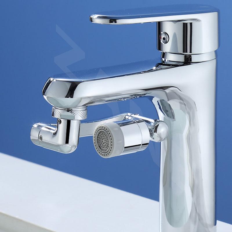 Универсальный вращающийся на 1080 градусов смеситель, удлинитель аэратора, пластиковый фильтр от брызг, смесители с барботерной насадкой, роботизированный манипулятор, 2 режима, кран