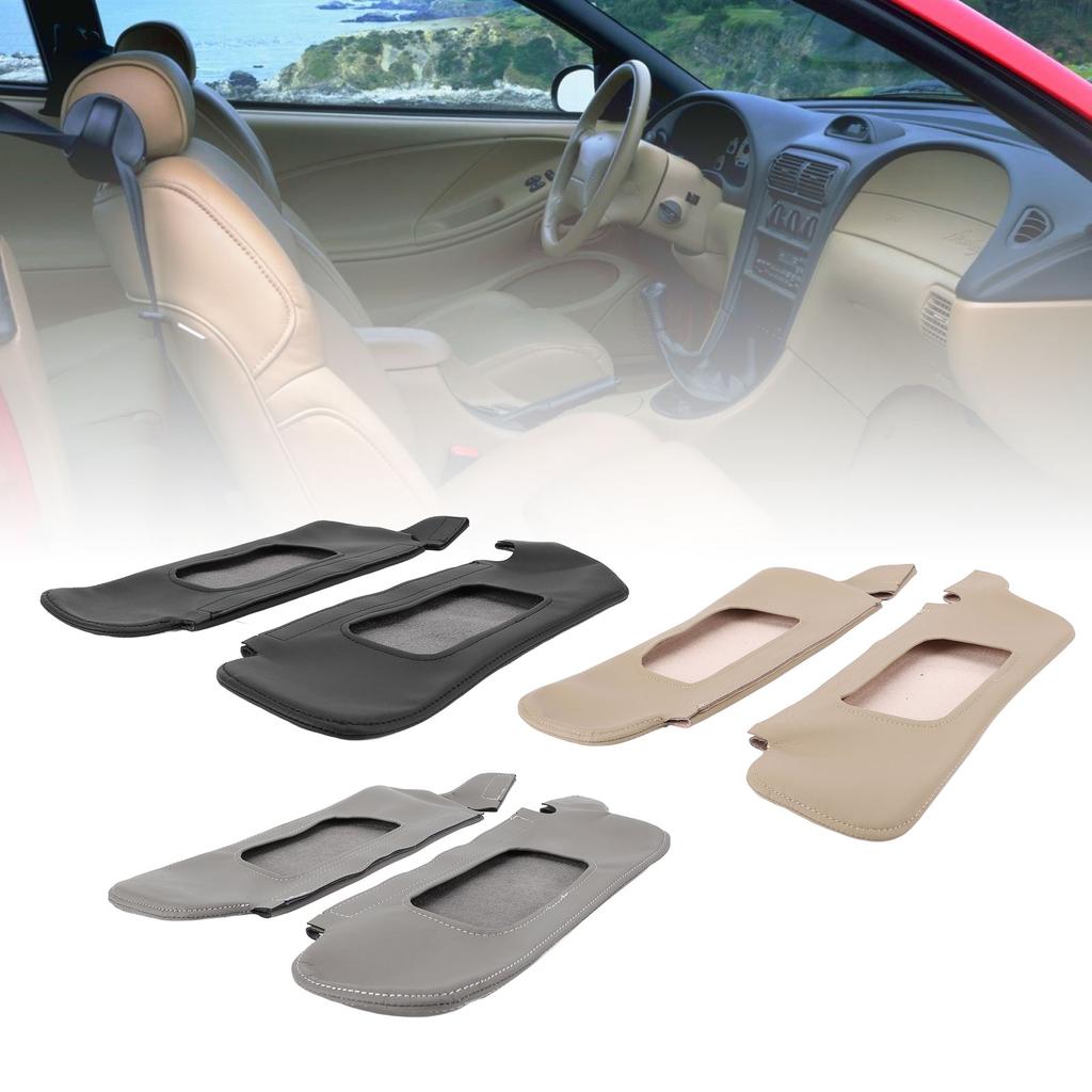 Sun Visor Protector Cover Fade Prrof Scratch Resistant Sun Visor Cover PU Leather Fade Resistant for  1994 To 2004