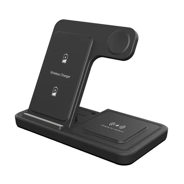 15 Вт 3 в 1 беспроводная зарядная подставка для iPhone 15 14 13 12 11 Pro Max Apple Watch 9 8 7 6 SE AirPods Pro 2 3 быстрая зарядная станция
