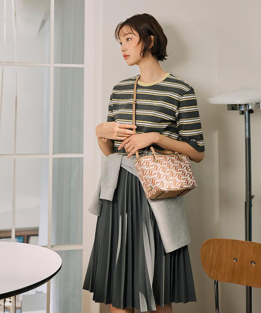 Beanpole Accessory Summer Fine Jacquard Small Tote Bag - Brick