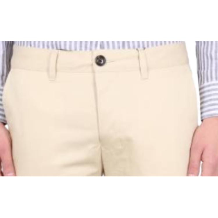 AMIPARIS Брюки повседневные мужские Yadan Style однотонные прямые штанины низ брюк Хаки HTR619CO0020-709