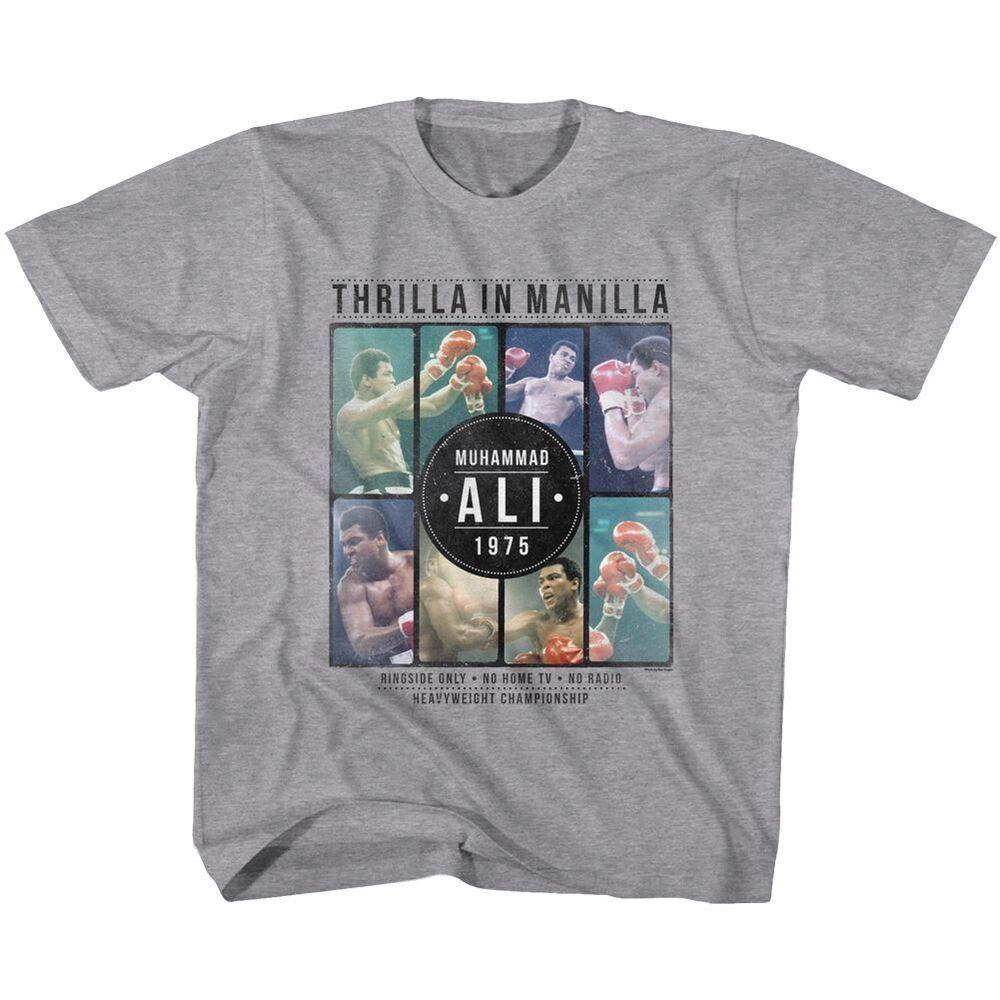 Unisex shirt Cotton Oversize Large Size Kids Muhammad Ali Collage Icon Shirt