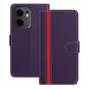 For Oppo Reno13 F 5G Phone Cases Wallet Stand Color Splicing Leather Cover with Magnetic Clasp