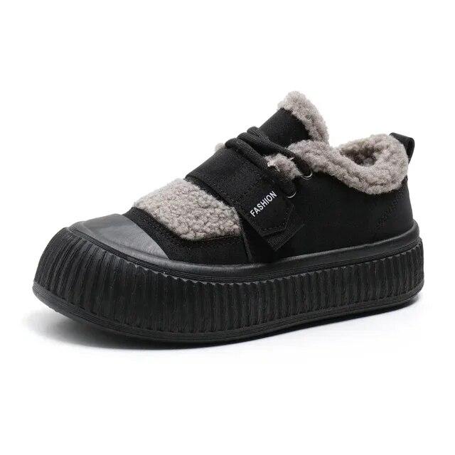 Зимняя женская хлопковая обувь Palfform, сохраняющая тепло, бархатные низкие кеды для женщин, уличная повседневная прогулочная обувь, ботильоны