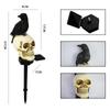 2PCS Solar Halloween Outdoor Garden Skeleton Ghost LED Lightt Party Decoration