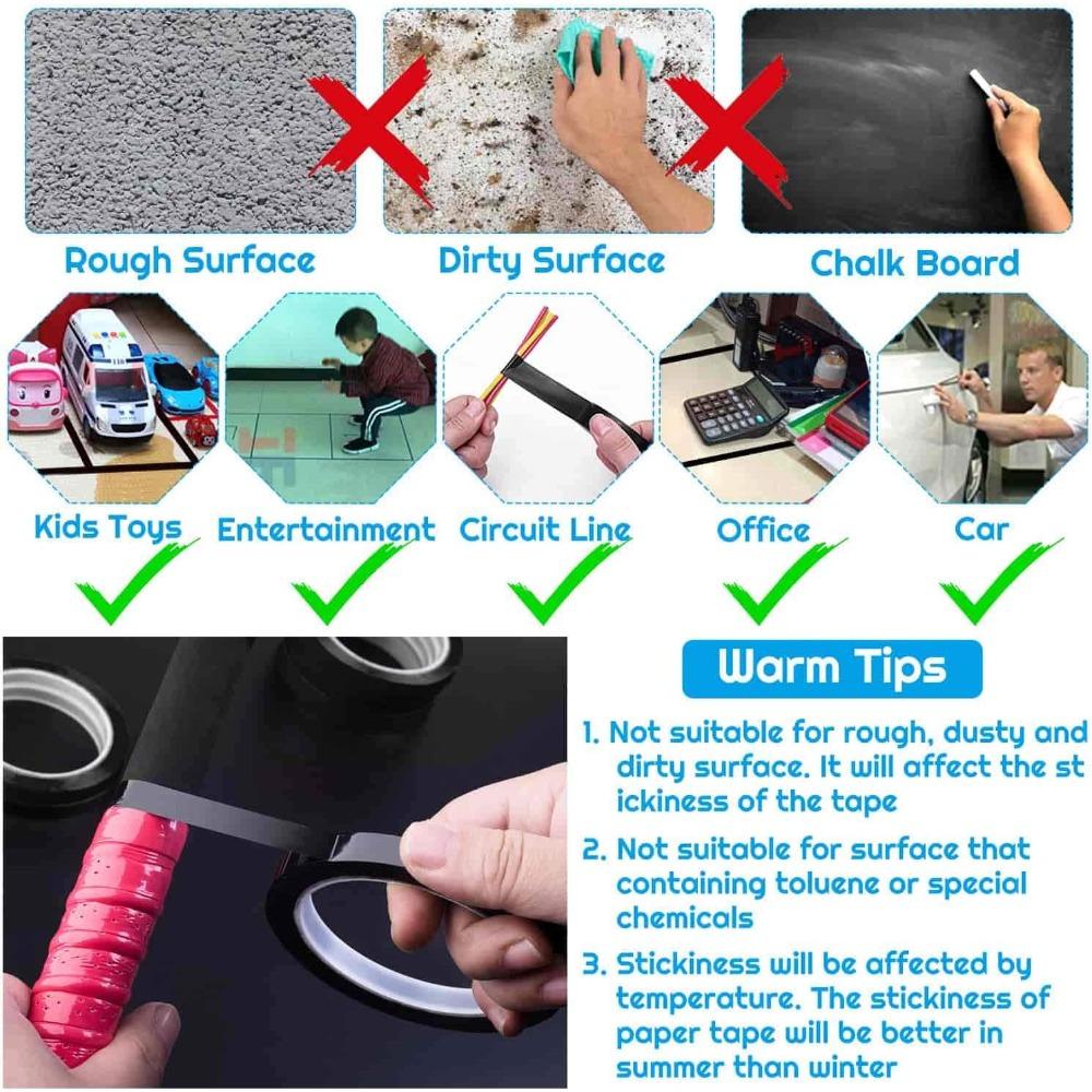 50М Черная пленка Высокотемпературная Затеняющая Водонепроницаемая Лента Графическая Магнитная Доска Электрическая Маркировочная Лента