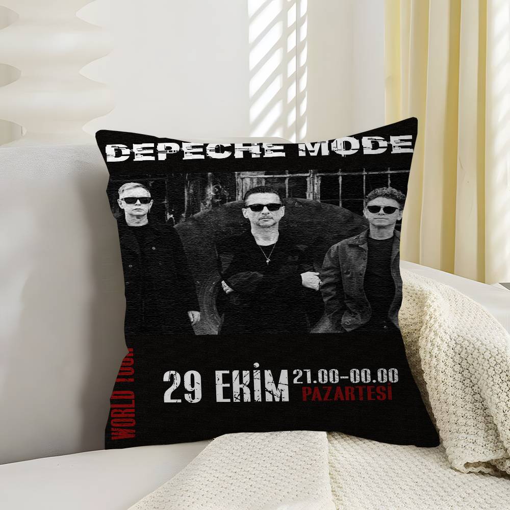 Depeche-Mode Singer Star Cushion Cover Polyester Sofa Cushions Decorative Throw Pillows Home Decoration Pillowcover