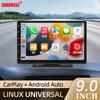 9-дюймовый CarPlay Android Auto Car Radio Мультимедиа Видеоплеер IPS Сенсорный экран AUX Вход Bluetooth MirrorLink Универсальный