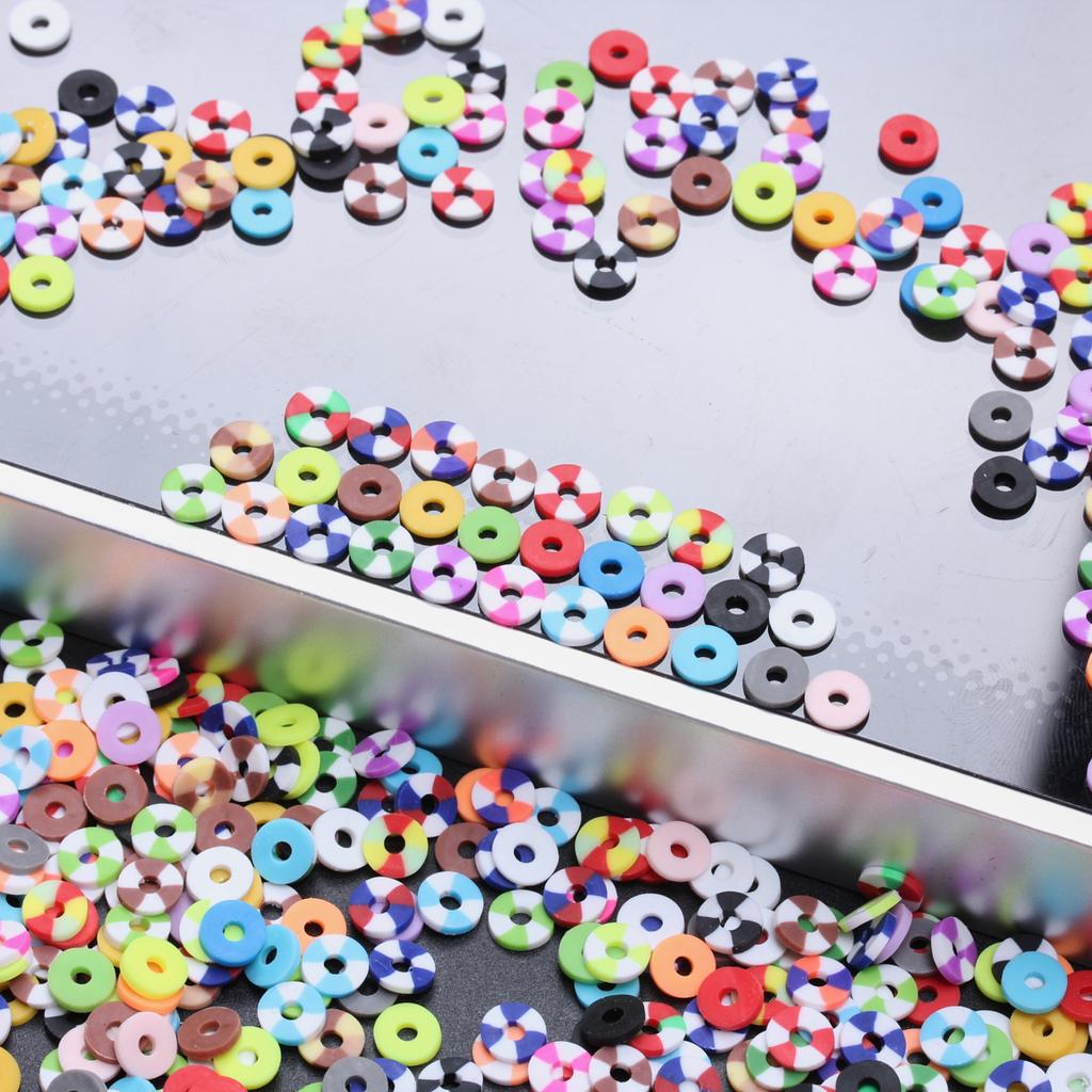 Плоские ювелирные изделия, аксессуары, материалы для самостоятельного изготовления, однотонное ожерелье, подходящие по цвету круглые свободные бусины, браслет ручной работы, брелки, 6 мм, прокладки, аксессуары