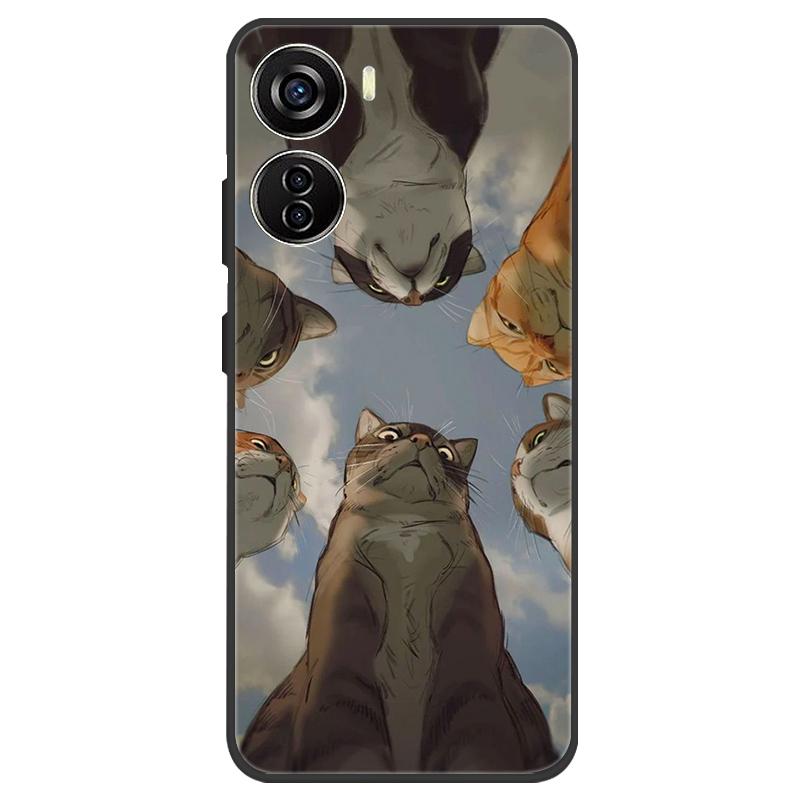 For ZTE Nubia Neo 5G Case Silicone Luxury Space Soft Bumper for ZTE Nubia Neo 5G Phone Cover TPU Funda Nubia Neo Fashion Bag
