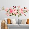 Элегантная розовая роза наклейка на стену самоклеящийся декор для дома для спальни гостиной прихожей настенное художественное украшение