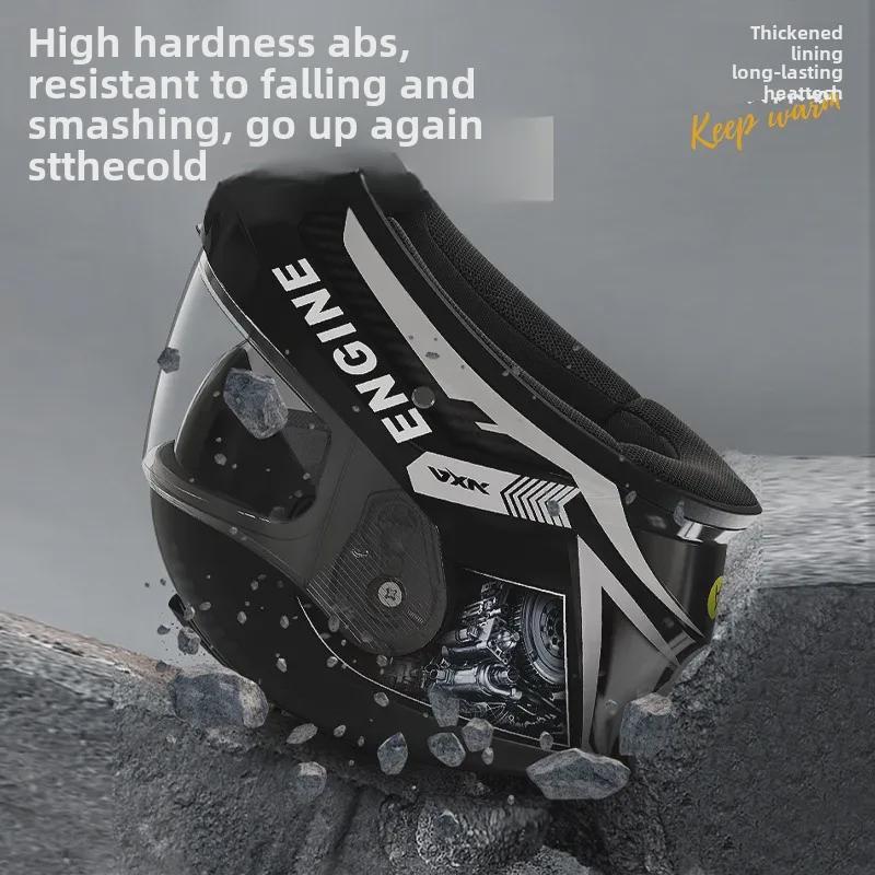 Сертифицированный 3C/DOT мотоциклетный шлем для мужчин и женщин, всесезонный, зимний, закрывающий все лицо