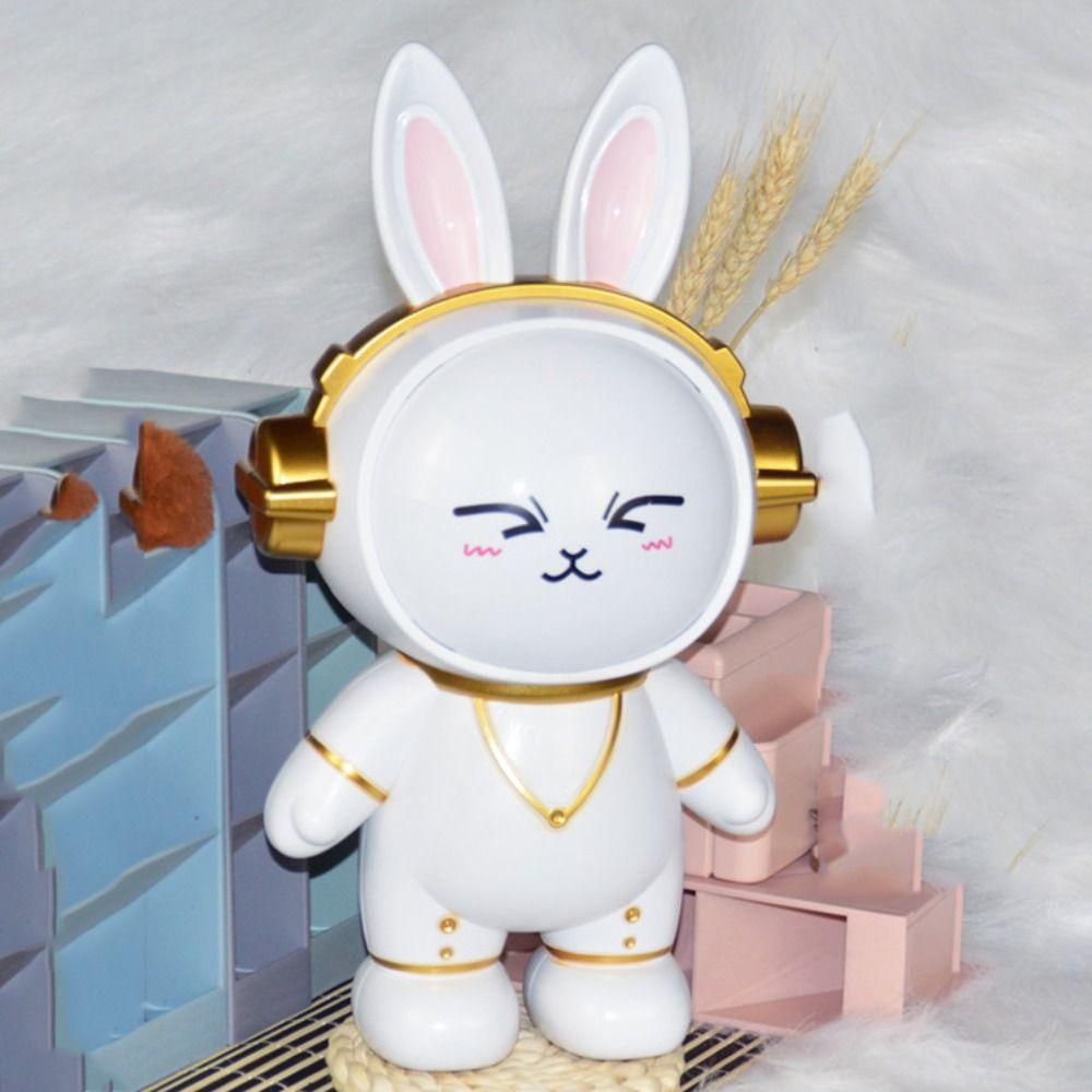 Large Capacity Astronaut Savings Bank With Light Space Rabbit Savings Bank Children/Kids