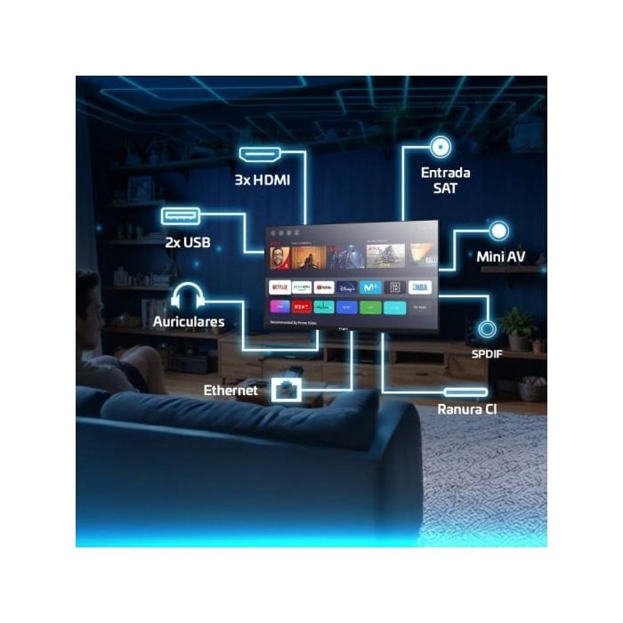 LED Television - ENGEL - LE2486SM - 24 Inches - HD Ready - Smart TV - Wi-Fi