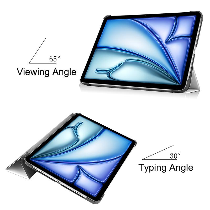 For New IPad Air 13 Inch Case 2024 Tri-Folding Magnetic Stand Cover Coque For IPad Air 13 2024 M2 Cover 13 Inch Auto Wake Up