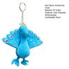 Key Chain Funny Comfortable Touch Decoration Ultra Soft Cartoon Plush Colorful Peacock Backpack Pendant Birthday Gift