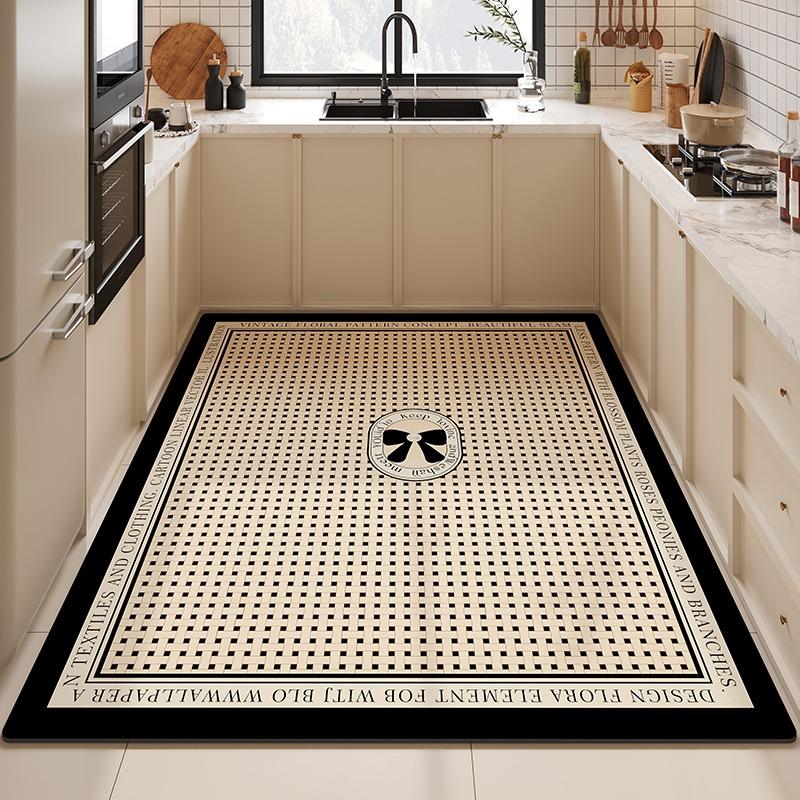 Коврик для кухни из ПВХ, водонепроницаемый, кожаный, нескользящий, маслостойкий, специальные коврики, большой коврик, легко чистится, Alfombra De Cocina