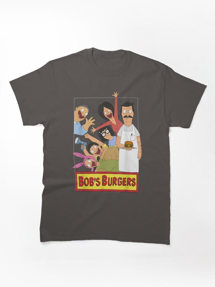 Bob's Burgers Bob's Burgers Family Shot & Teddy Logo Classic Unisex T-Shirt