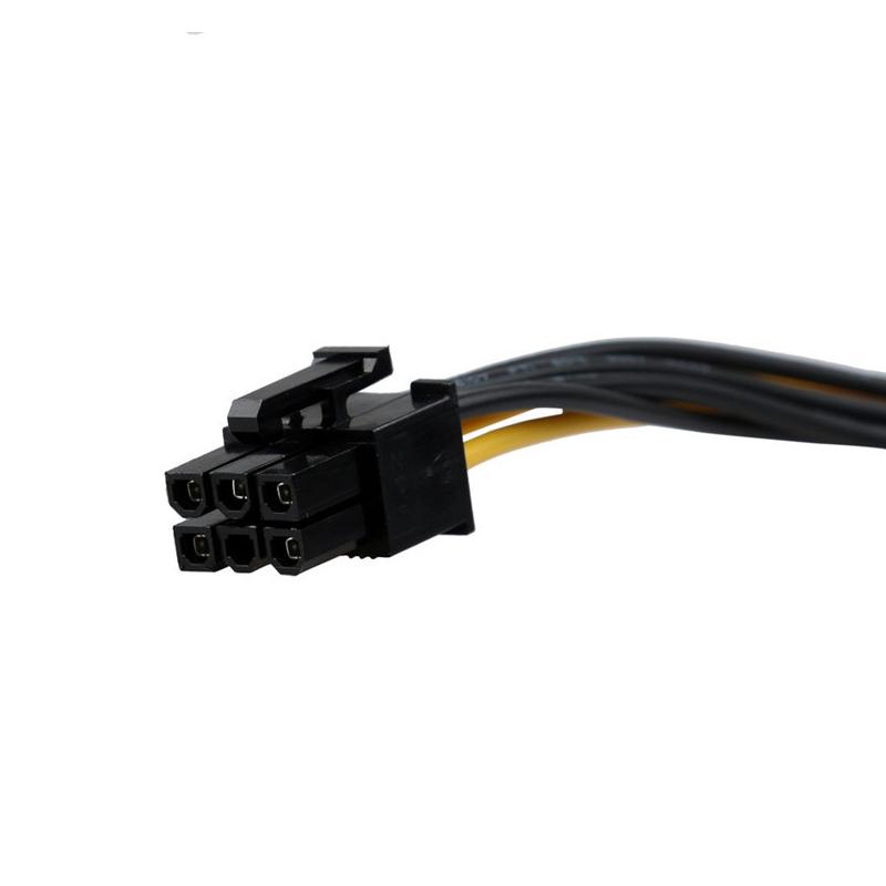 6pcs SATA Power Cable For Riser Card PCI EXPRESS PCI-E Sata Graphics Converter Adapter Video Card Power Cord15 Pin To 6 Pin