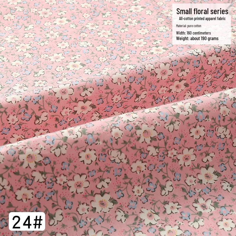 Тщательно отобранная хлопковая саржа с цветочным принтом для детского платья и детского постельного белья