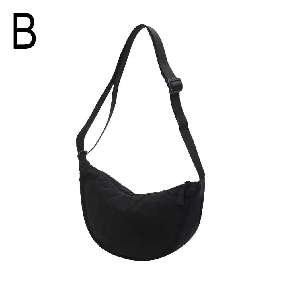 Нейлоновая сумка через плечо Hobo Sling Crescent Bag Модная женская сумка-шоппер Кошельки дорожные сумки Сумка-пельмень Женская маленькая сумка-полумесяц