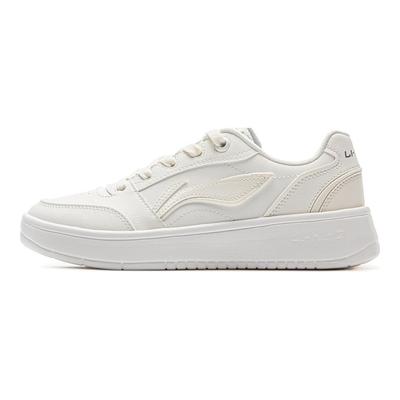 Li Ning Yuan Bao V3 классические модные белые кроссовки ретро универсальные толстые подошвы удобные женские кроссовки облачно-белые AGCV108-3