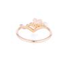 BLOOM 10K Pink December Birth Christmas Japanese Size 9 [Official] Women's Ring, Gold, Flower, Rose, 0168-9953-0019-0009,