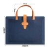 Large Capacity A4 Leather File Bag - Multifunctional Business Office Folder