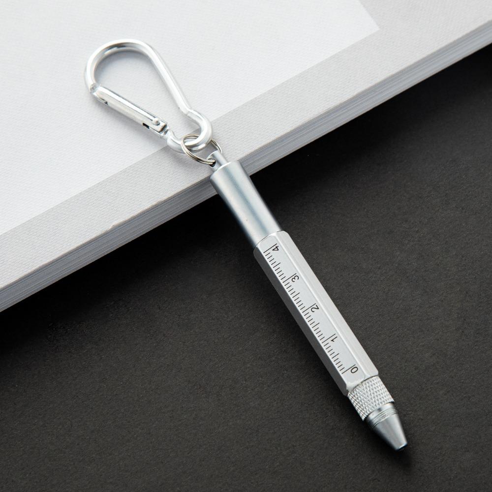 Metal Ballpoint Pen Short Style Capacitive Pen Multi Functional Multitool Pen  Construction Tools