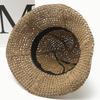 New Hat Women's Summer Beach Sun Hat Straw Versatile Sunscreen Visor Big Edge Folding Straw Hat