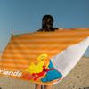 Sesame Street Cartoon Microfiber Blanket Quick Drying Beach Towels Oversized Printing Super Absorbent Pool Towel Blanket
