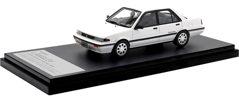 Interallied Hi Story Nissan LANGLEY SEDAN GT TWINCAM Белый Кристалл Готовая Модель 1/43 4-Дверный (1988) -