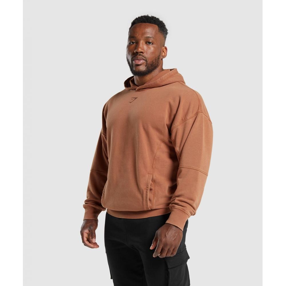 Gymshark Толстовка Heritage Washed Canyon Brown A4a7j Ncc0