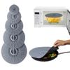 5Pcs Silicone Microwave Bowl Cover Spill-proof Pot Lid Household Suction Cover Pan