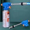 Metal Flame Gun Butane Gas Burner with Hose Spray Head Welding Torch Outdoor Camping BBQ Lighter Flamethrower Welding Equipment