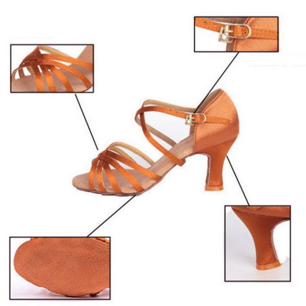 Обувь для современных бальных танцев на высоком каблуке 5 см для взрослых и женщин