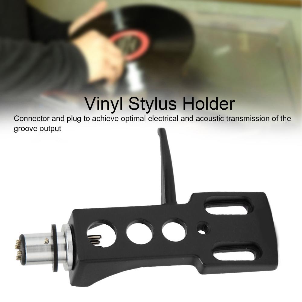 4 Connection Wires Vinyl Stylus Holder Aluminium Alloy Turntable Headshell Mount For DJ Use