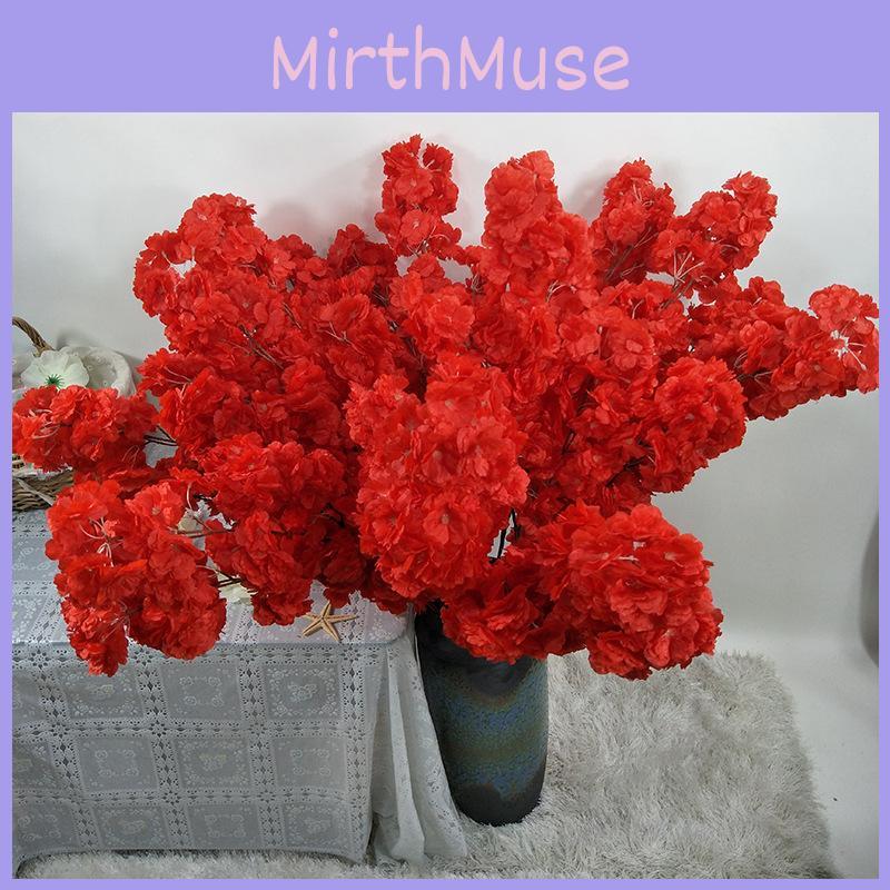 Реалистичные искусственные стебли цветущей вишни, цветочная композиция, декор для мероприятий, реквизит для фотосъемки