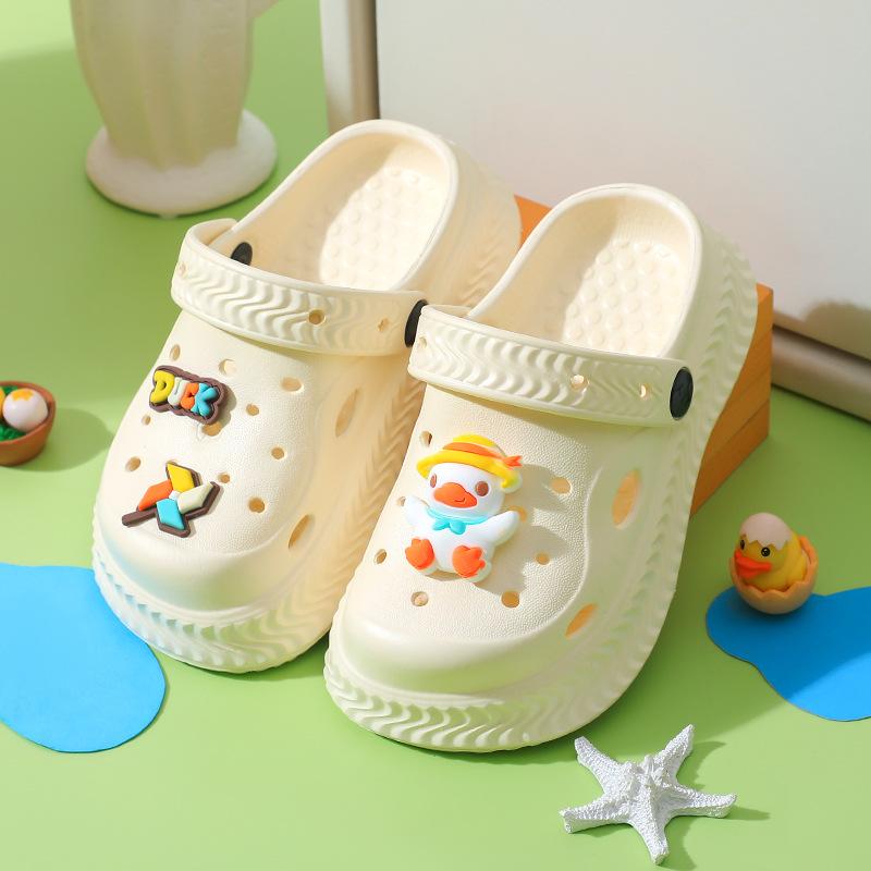 Kids Summer Cartoon EVA Clogs Slip Lightweight Closed Toe Slippers For Boys Girls Baby Toddler Sandals
