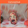 Horror Latex Foam Zombie Dry Corpse Hanging Head For Halloween Escape Room Decor And Costume
