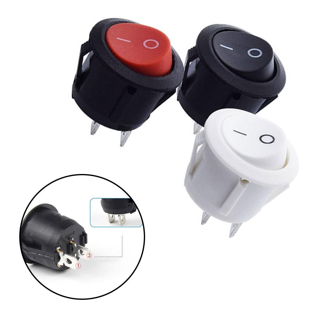 Easy Installation 12v Round Rocker Switch ONOFF 2 Pin SPST for Caravan
