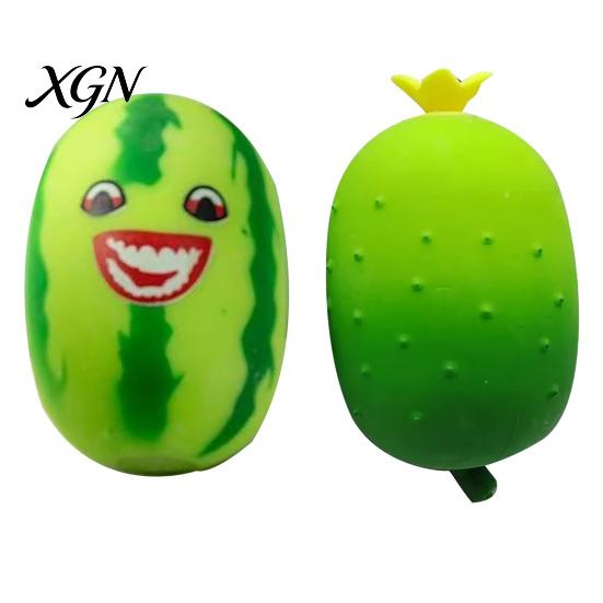 Realistic Vegetable Toy Stress Relief Simulation Cucumber Anti-Anxiety Cartoon Watermelon Squeeze Fidget Stretchy Sensory Office Worker