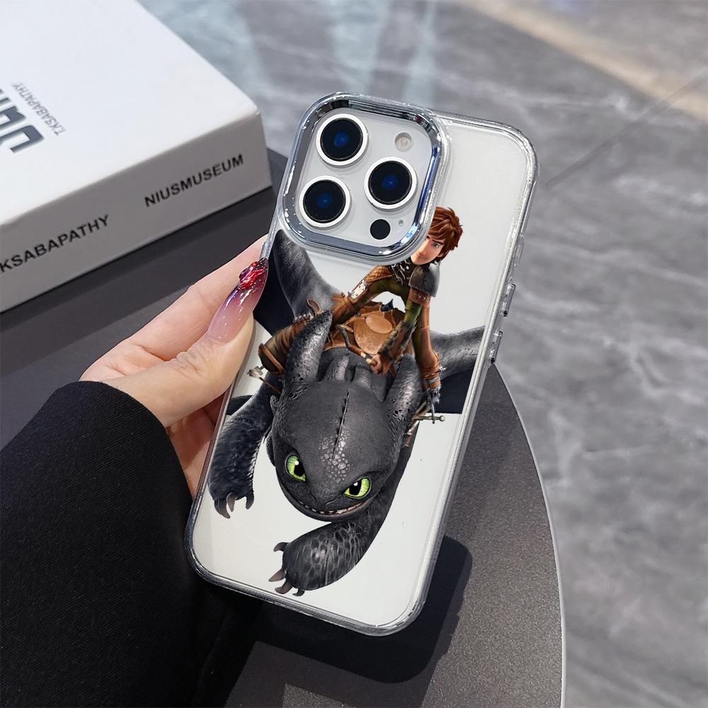 Модный милый чехол для телефона с драконом для iPhone 17 16e 16 15 14 13 12 11 mini Pro Max X XR XSMAX 8 7 Air Plus Прозрачный мягкий чехол