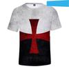 Knight Templar Men's T-shirt 3D Printing T-shirt Knight Templar Fashion Casual T-shirt Hip Hop Harajuku Streetwear Tops
