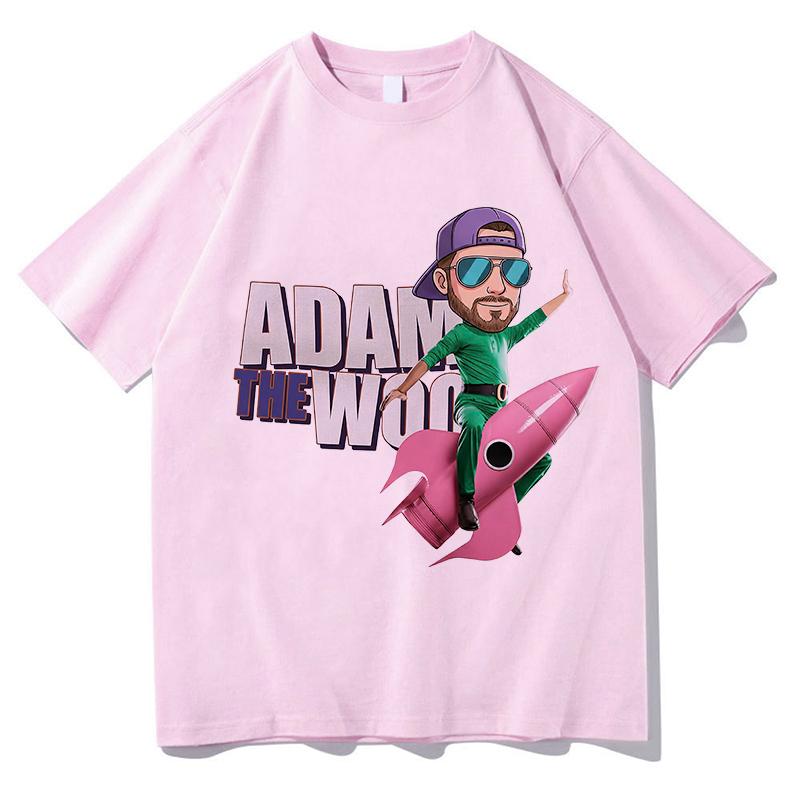 Adam the woo TShirt Unisexs 100 Cotton Tees Unisex Short Sleeve Fans Print T Shirt Crewneck Clothes Classic Aesthetic Streetwear