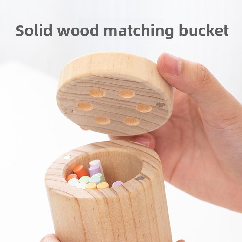 Color Wooden Take Balance Stick Game Children Puzzle Toy Set For Color Cognition