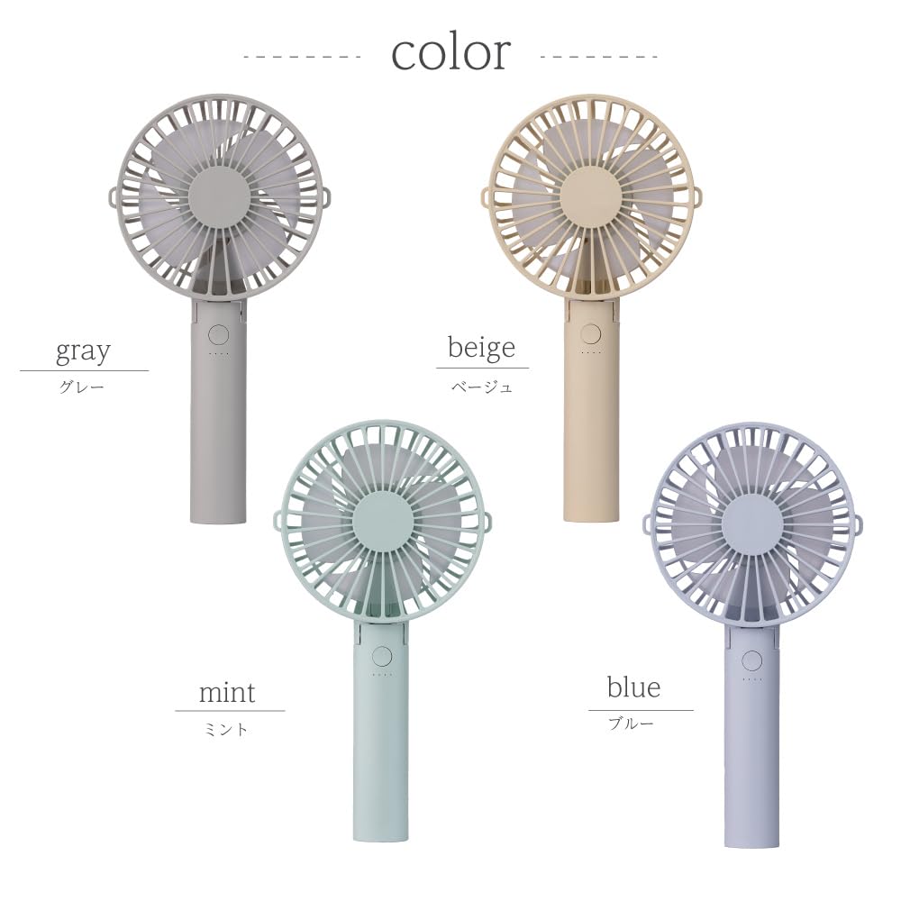 SMALY 3-ХОРОШИЙ УДОБНЫЙ ВЕНТИЛЯТОР Mint Портативный вентилятор 5 уровней регулировки объема воздуха Перезаряжаемая батарея Совместимость с зарядкой через USB Подарок Подарок [Модель 2025]