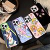 Чехол для телефона аниме S-Sailor M-Moon для iPhone 17 16 15 14 13 12 11 Pro Max Цвет Черный Матовый Чехол