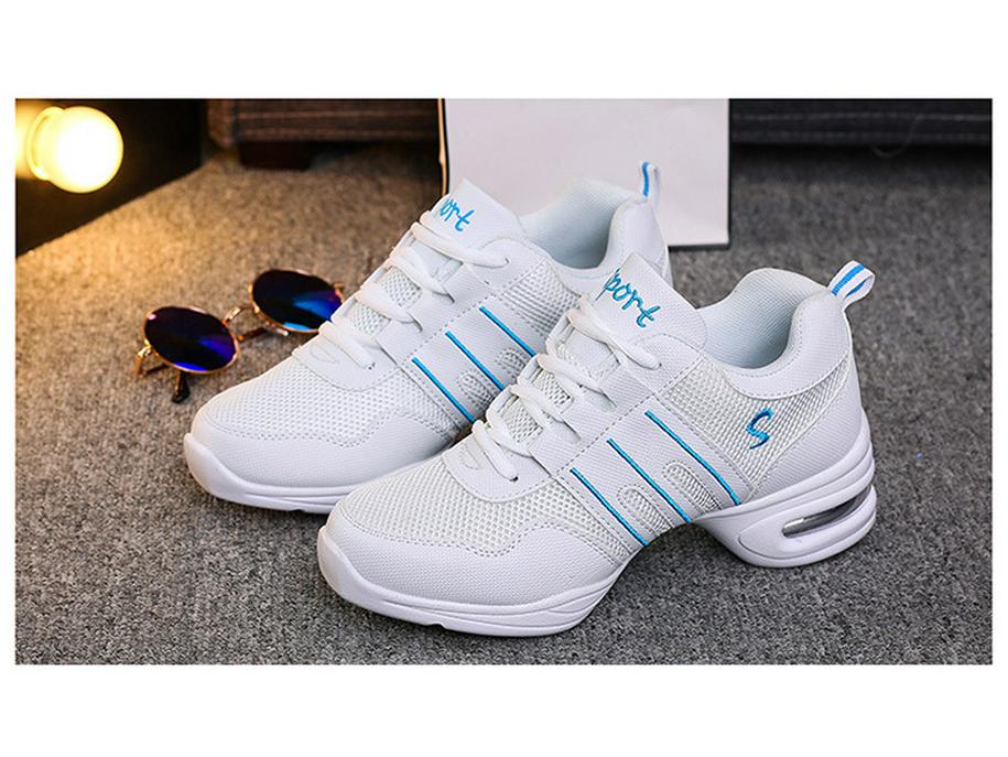 Женские сетчатые джазовые туфли с мягкой подошвой и увеличением высоты - Универсальные для всех сезонов