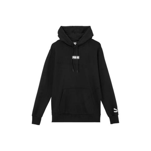 Puma Худи с принтом букв логотипа Puma на шнурке, унисекс, черное